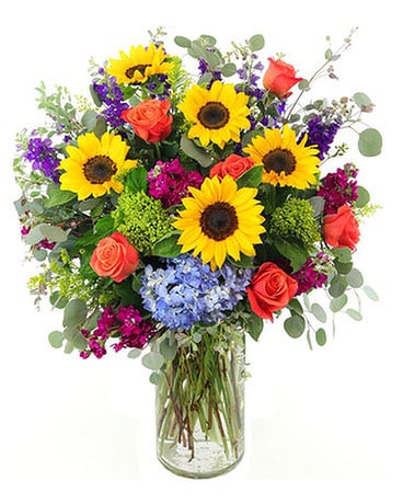 Vibrant Sentiments Flower Arrangement